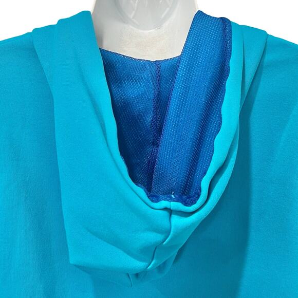 Under Armour Bright Blue Logo Semi-Fitted Athletic Hoodie Sweatshirt size S - Picture 8 of 11